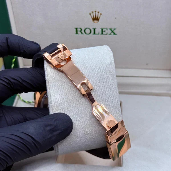 Rolex Submariner Silicon Strap – Black & Gold Dial