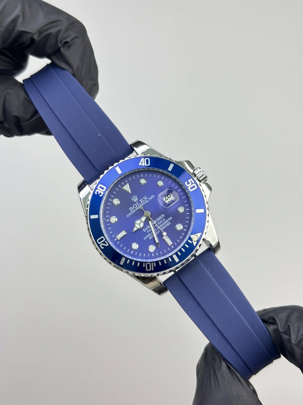 Rlx Submariner Silicon Strap – Blue Dial