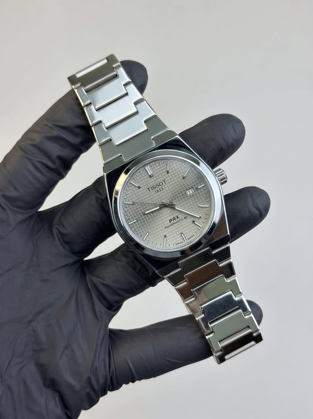 Tissot PRX Semi-Automatic – Silver with Ice Grey Dial + Free Cartier Watch