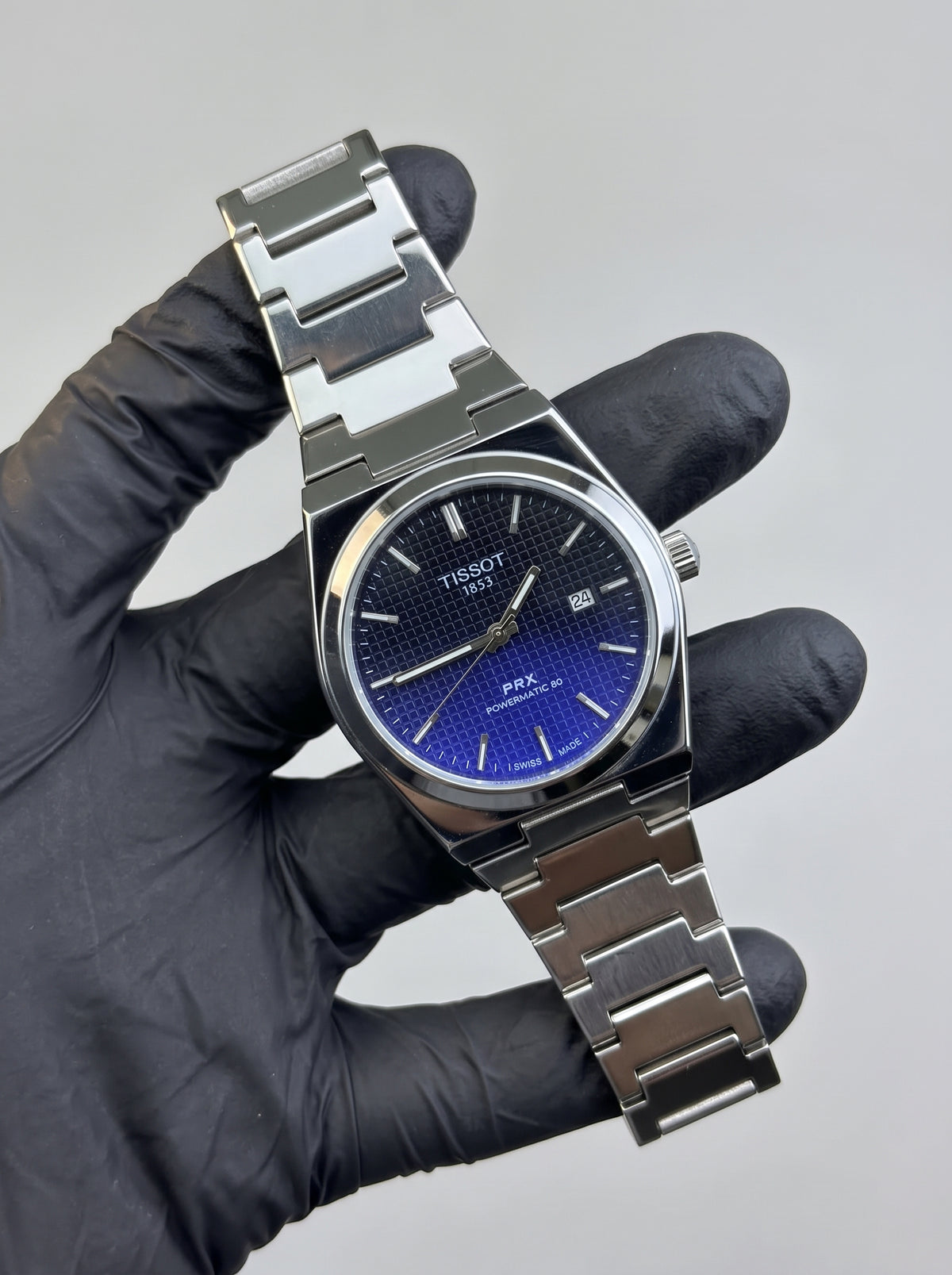 Tissot PRX Semi-Automatic – Silver with Midnight Blue Dial