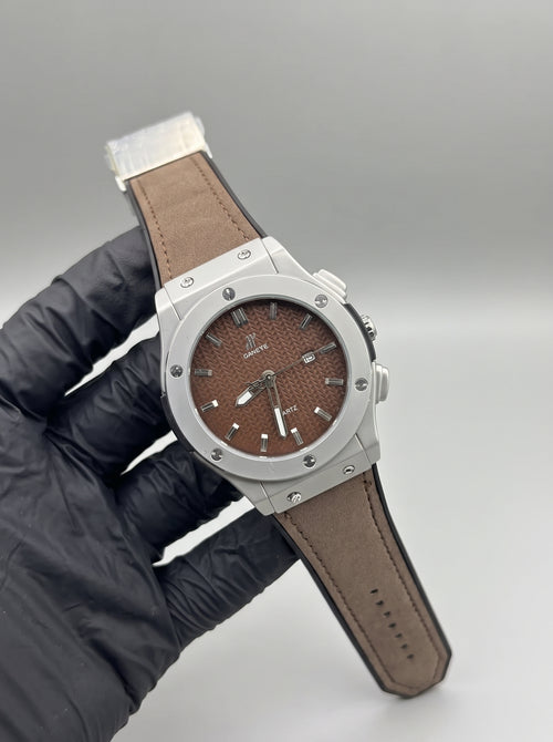 HB Strap Watch – Brown with Brown Dial