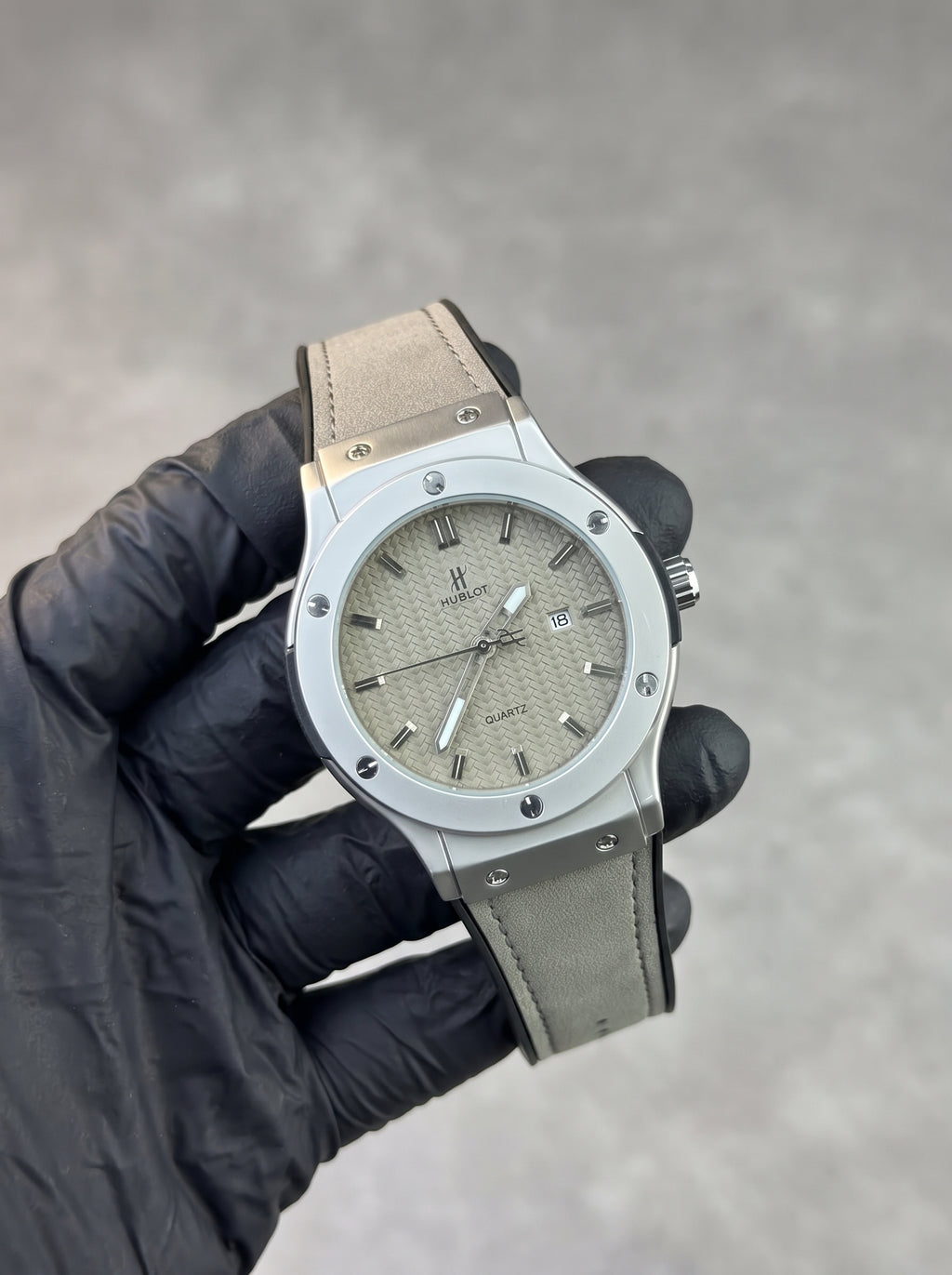 HB Strap Watch – Grey with Grey Dial