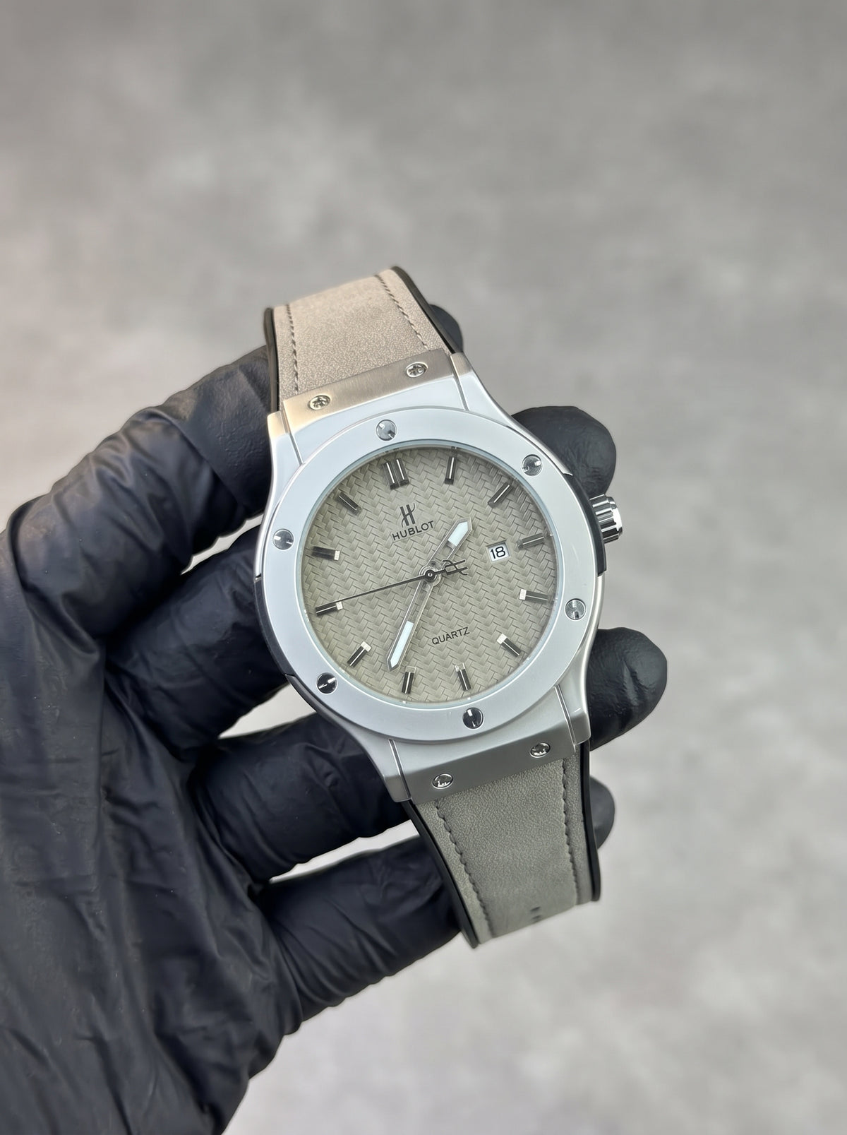 HB Strap Watch – Grey with Grey Dial