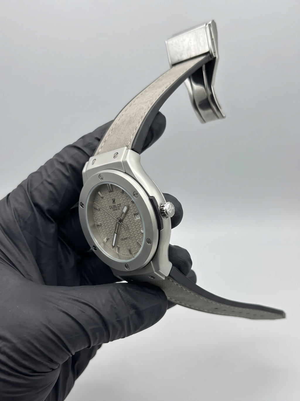 HB Strap Watch – Grey with Grey Dial