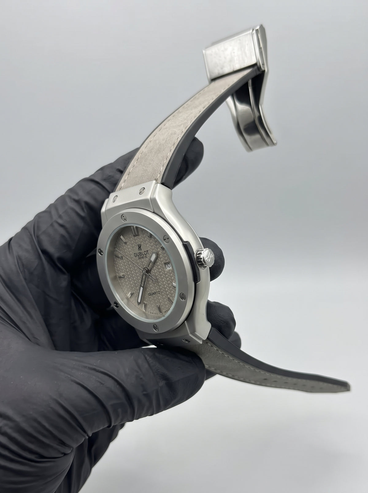 HB Strap Watch – Grey with Grey Dial