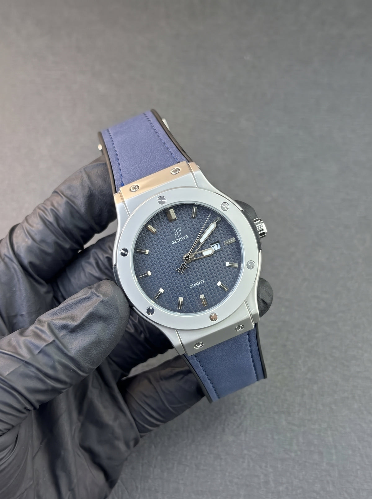 HB Strap Watch – Blue with Blue Dial