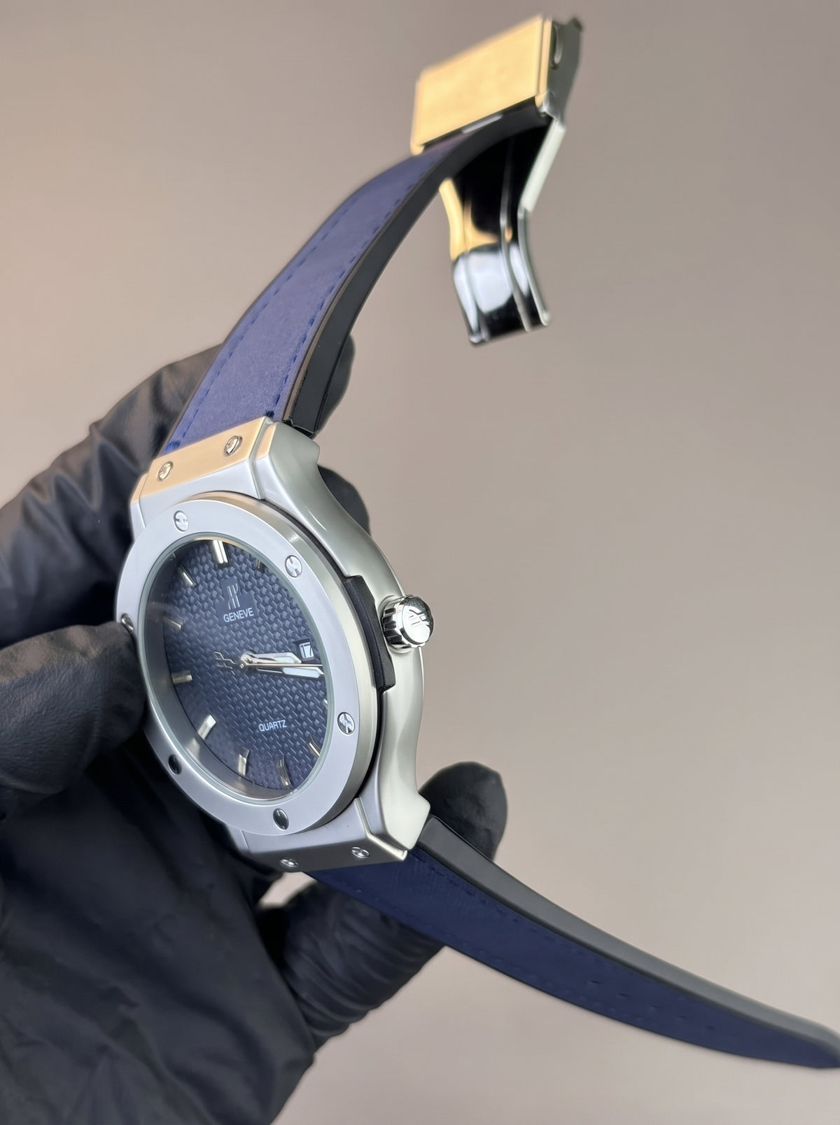 HB Strap Watch – Blue with Blue Dial
