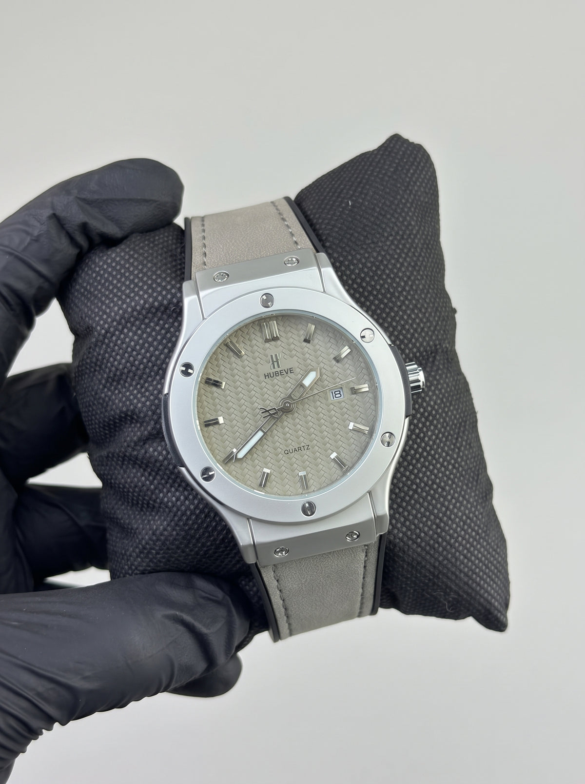HB Strap Watch – Grey with Grey Dial
