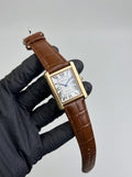 Cartier Tank – Brown with White Dial