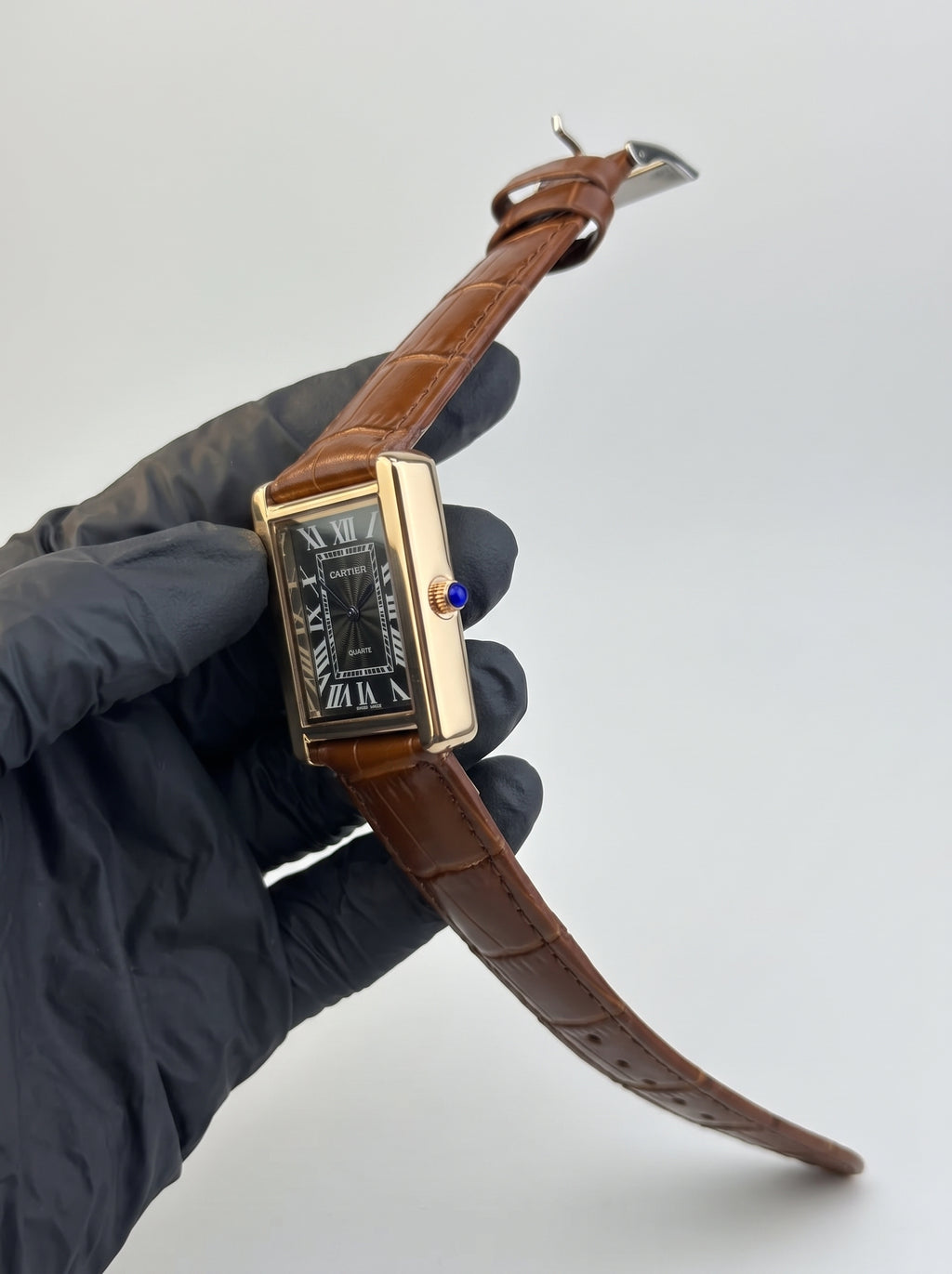 Cartier Tank – Brown with Black Dial