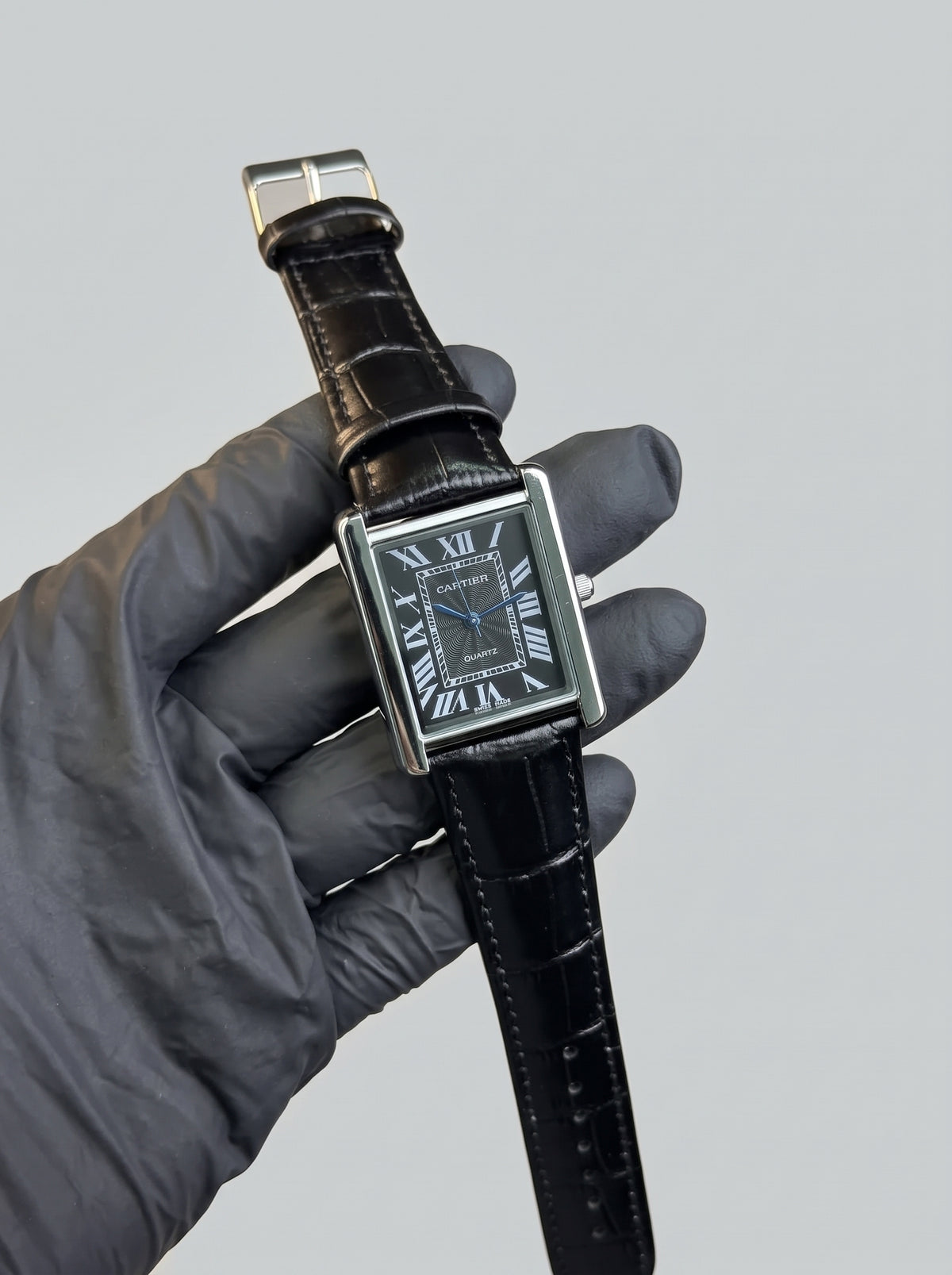 Cartier Tank – Black with Black Dial