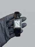 Cartier Tank – Black with White Dial