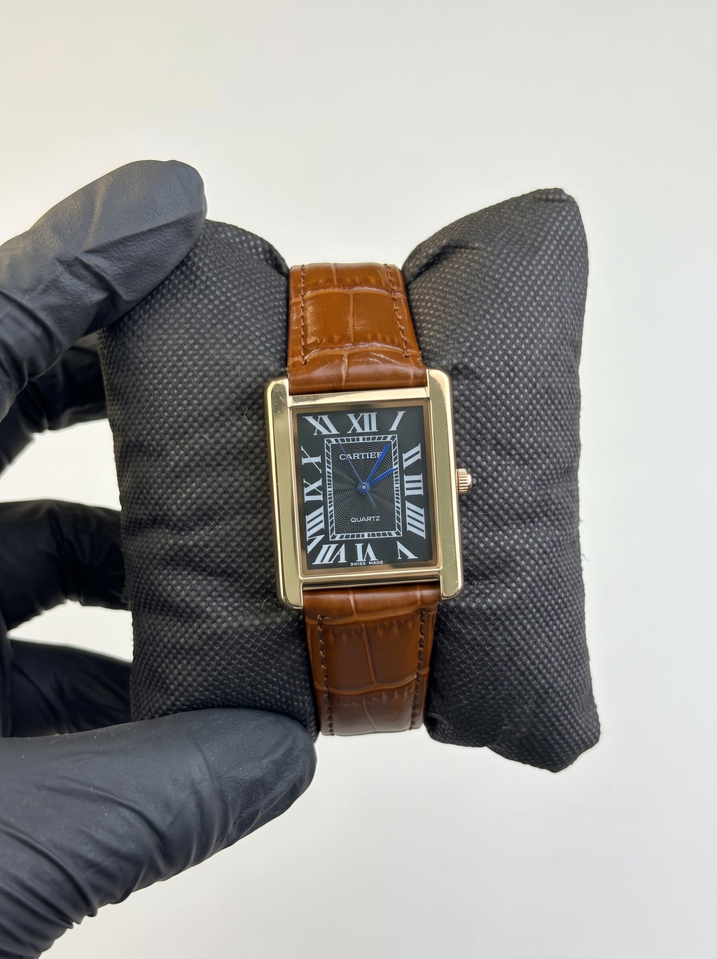 Cartier Tank – Brown with Black Dial