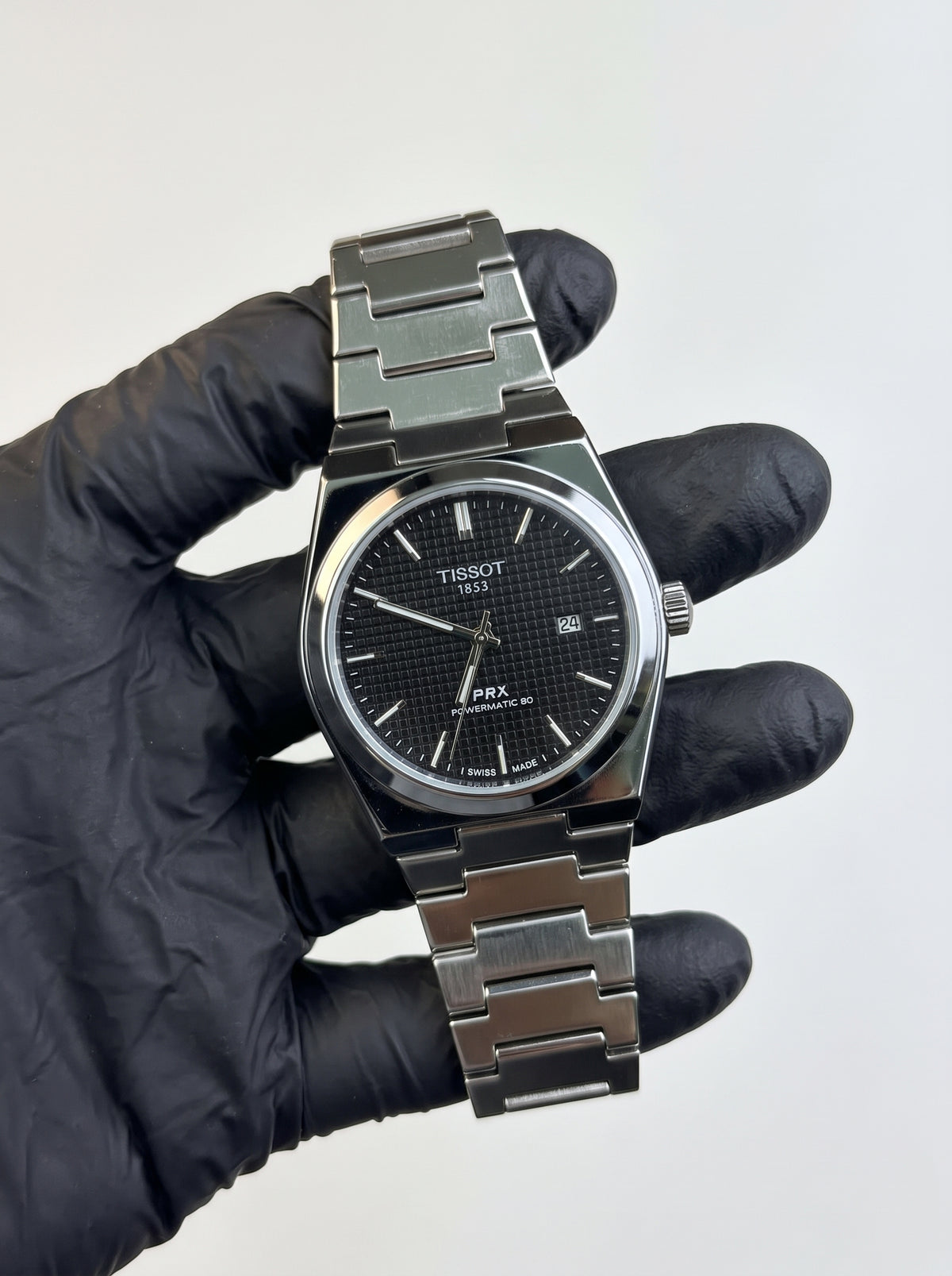 Tissot PRX Semi-Automatic – Silver with Black Dial + Free Cartier Watch
